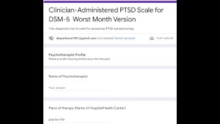 ClinicianAdministered PTSD Scale for DSM5 ONLINE VERSION Part 03 [upl. by Jenelle]