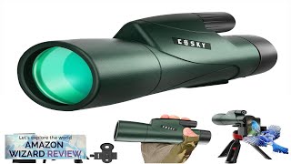 Gosky 12x55 HD Monocular Telescope with BAK4 Prism amp FMC Lens Lightweight Review [upl. by Sedlik679]