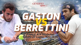 GASTON vs BERRETTINI  FINALE ATP KITZBUHEL  DIRETTA LIVE CRONACA STATISTICHE amp CAMPO 3D [upl. by Antone]