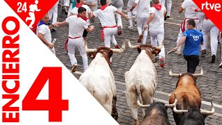 CUARTO ENCIERRO de San Fermín 2024  Toros de Fuente Ymbro [upl. by Ahsatam775]