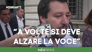 Migranti Salvini quotItalia non è un campo profughiquot [upl. by Nnaylloh]