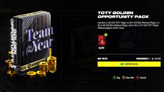 OPENING THE TOTY GOLDEN OPPORTUNITY PACK  IS IT WORTH IT [upl. by Aicylla]