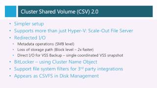 Windows Server 2012 Failover Clustering Improvements [upl. by Neerom955]