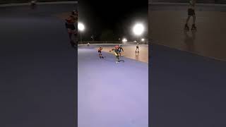 jsr skating banked track practice team rolling attackers [upl. by Oterol710]