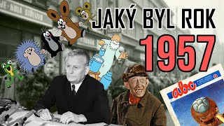 Rok 1957 v Československu  Události filmy kultura věda [upl. by Einiffit]