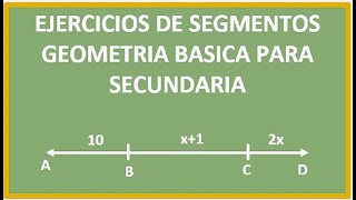 Ejercicios RESUELTOS de segmentos Geometría básica [upl. by Avera]