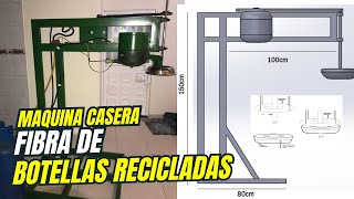 como hacer la maquina para hacer fibra de botellas de plastico pet [upl. by Ennaeus]