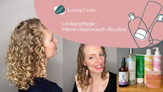 Lockenpflege Meine HaarwaschRoutine 💖 Curly Girl Methode geeignet [upl. by Zehc]