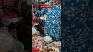 LOCAL MARKET STREET FOOD 🍜🥗 Bún Bò Huế Spicy Beef amp Pork Noodle Soup [upl. by Koloski]