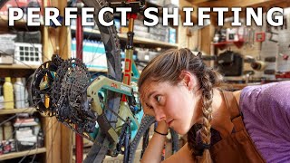 How to adjust your derailleur for perfect shifting indexing your derailleur  Syd Fixes Bikes [upl. by Down831]