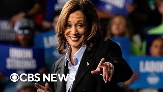 Kamala Harris rallies Michigan voters heads to Pennsylvania for event with Biden [upl. by Ameehsat]