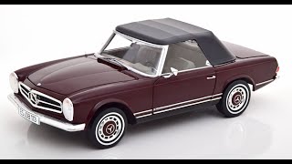 Modelissimo Schuco Mercedes 280SL W113 Softtop 193 darkred 118 [upl. by Froma360]