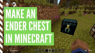 How To Make An ENDER CHEST In Minecraft And Its Uses [upl. by Harpp]