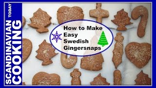 How to Make Easy Swedish Gingersnaps 🎄 Pepparkakor 🍪 [upl. by Nesta]