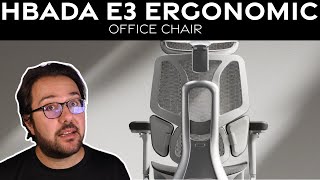 Hbada E3 Ergonomic Office Chair w Footrest Countless Adjustments [upl. by Anujra342]