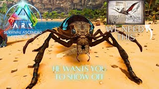 Bombardier Beetle and Flyer Tames  The Center  Ark Survival Ascended Ep2 [upl. by Aihsar]