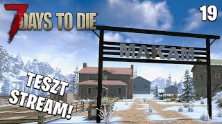 7 Days to Die 10 LIVE 19  Házépítés és duplagépes teszt stream [upl. by Noryd]