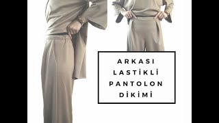 Pantolonda Yan Cep Nasıl Dikilir  Önü düz Arkası Lastikli Kemer Dikimi  takım part2 [upl. by Anot]