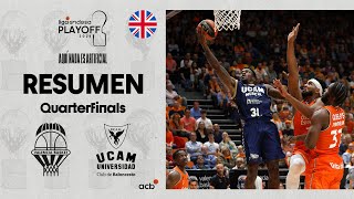 Valencia Basket  UCAM Murcia 7784 GAME HIGHLIGHTS  Playoff Liga Endesa 2024 [upl. by Sairacaz]