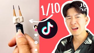 RATING TIKTOK ART TUTORIALS 😭 9 [upl. by Naoh251]