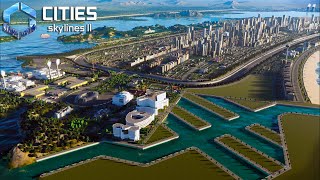 Construindo uma GRANDE MARINA e a nova universidade  CITIES SKYLINES II  Cidade do Zero 21 [upl. by Savvas610]