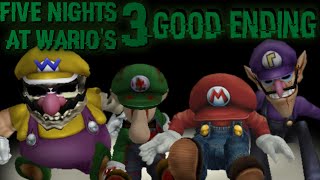 FIVE NIGHTS AT WARIOS 3  GOOD ENDING w WwwWario [upl. by Anilehcim]