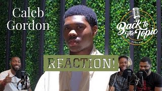 Caleb Gordon  Evidence Official Music Video  REACTION [upl. by Aidyl143]