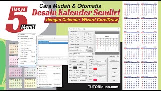 Cara Mudah Otomatis Desain Kalender Sendiri Setiap Tahunnya di CorelDraw Hanya 5 Menit [upl. by Divadnahtanoj284]