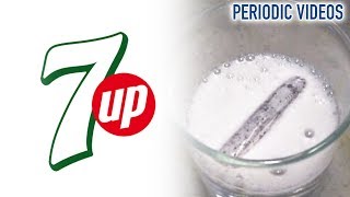 Lithium into 7 Up  Periodic Table of Videos [upl. by Zehcnas]