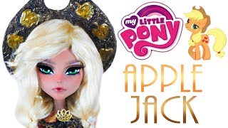 Custom Applejack Doll  MY LITTLE PONY OOAK [upl. by Ynnaffit]