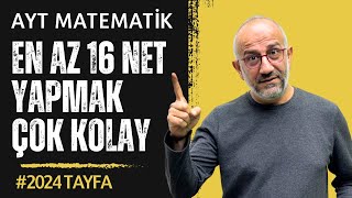 Ayt Matematik 16 Net Yapmak Çok Kolay 2024tayfa [upl. by Attiuqehs]