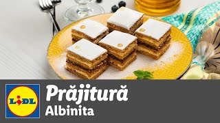 Prajitura Albinita • reteta Bucataria Lidl [upl. by Livvyy]