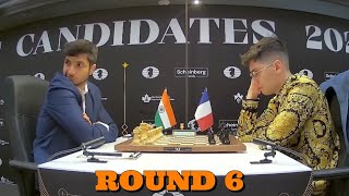 Vidit Gujrathi vs Alireza Firouzja●FIDE CANDIDATES 2024●RD 6 viditgujrathi alirezafiroujza [upl. by Nadeen]