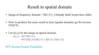 Homomorphic Filtering in Digital Image Processing by DrPriya Stalin [upl. by Eeslek]