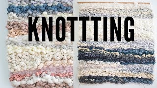 Weaving Technique Knotting [upl. by Kolb]