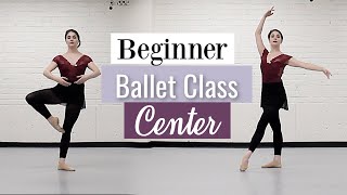 Beginner Ballet Class Center  At Home Workout  Kathryn Morgan [upl. by Naitsabes517]