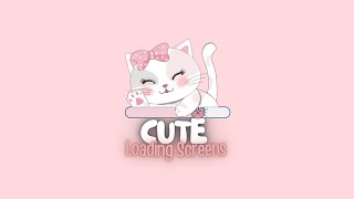 Cute Aesthetic Loading Screens for Edits  Free To Use  No Credits Needed [upl. by Eednyl173]