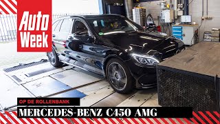 Op de rollenbank  MercedesBenz C450 AMG [upl. by Darelle]