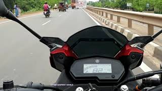 Yamaha Fazer 250cc Top Speed On National Highway [upl. by Dean357]