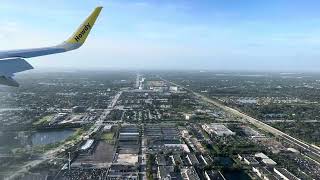 Breathtaking Landing in Fort Lauderdale  Aerial Views of the Iconic Hard Rock Hotel Guitar [upl. by Eicnarf]