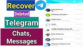 Telegram Deleted Messages Recovery  Recovery Telegram Deleted Chats [upl. by Ander]