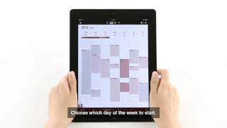 Customize it to fit your own style  MUJI CALENDAR  MUJI Apps for iPad  iPhone [upl. by Odnomra]