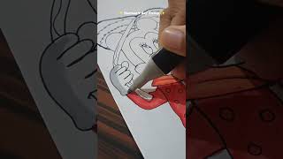 Drawing Mickey mouse and Minnie mousemickeymouse mickey minnie cartoon ytshorts shorts [upl. by Adnuhsat873]