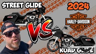 2024 Harley Davidson Street Glide vs Road Glide HONEST Review [upl. by Draillih]