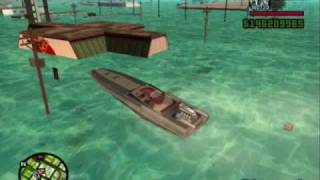 GTA SA water level customiser and blue water mod [upl. by Annanhoj]