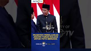 Prabowo Persilahkan Jokowi untuk Foto Bersama shorts [upl. by Arikal514]