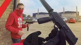 Airsoft War  Gang Turf War 10 POV  TrueMOBSTER [upl. by Sillyrama]