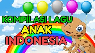 CicakCicak Didinding Balonku Ada Lima Lagu Populer Anak Anak NajlaKids [upl. by Derte177]