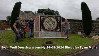 Eyam well dressings being constructed 24082024 [upl. by Yleve701]