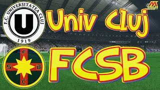 Univ Cluj vs FCSB  Etapa a16a Superliga Romaniei Sezonul 202425 [upl. by Doble]